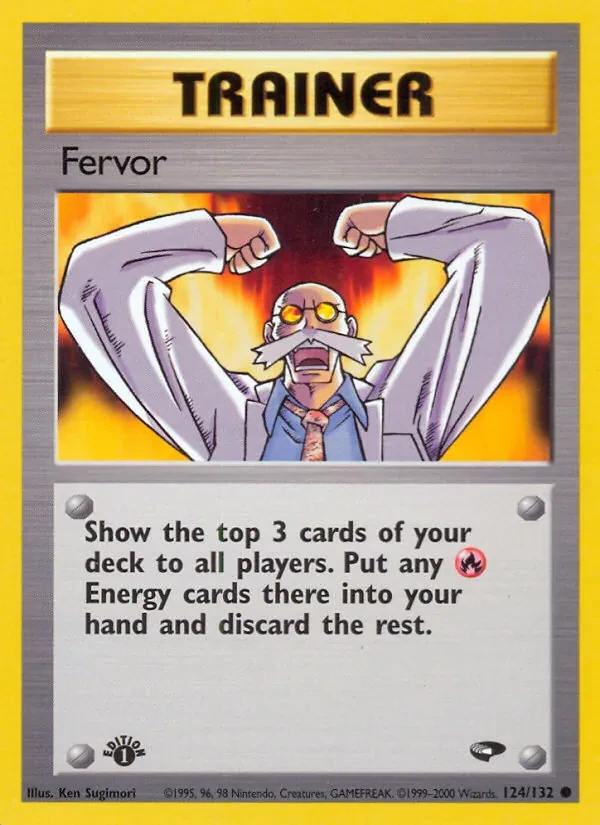Fervor 124/132 Gym Challenge Pokémon card