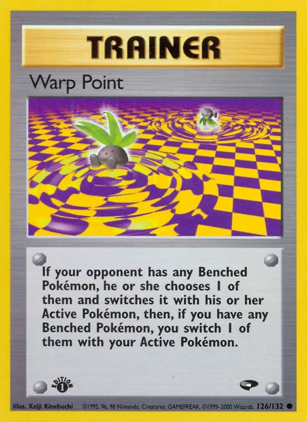 Warp Point 126/132 Gym Challenge Pokémon card