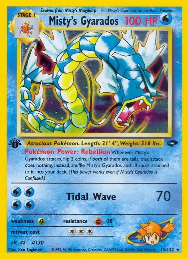 Misty's Gyarados 13/132 Gym Challenge Pokémon Karte
