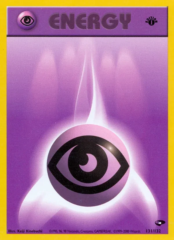 Psychic Energy 131/132 Gym Challenge Pokémon Karte