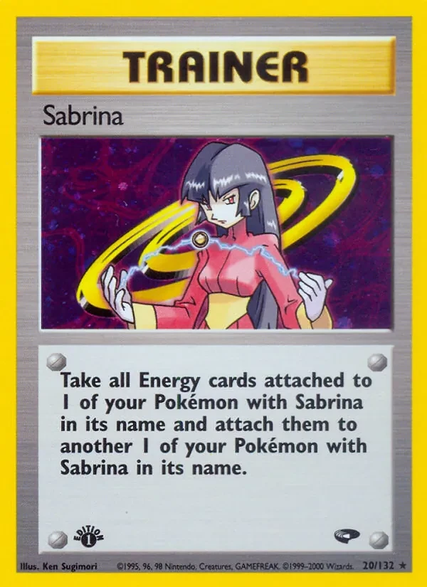 Sabrina 20/132 Gym Challenge Pokémon card