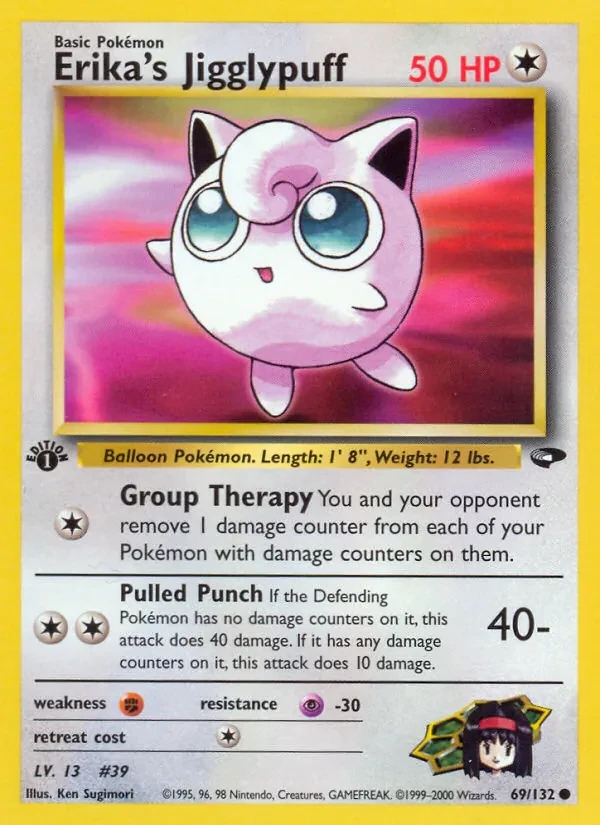 Erika's Jigglypuff 69/132 Gym Challenge Pokémon Karte