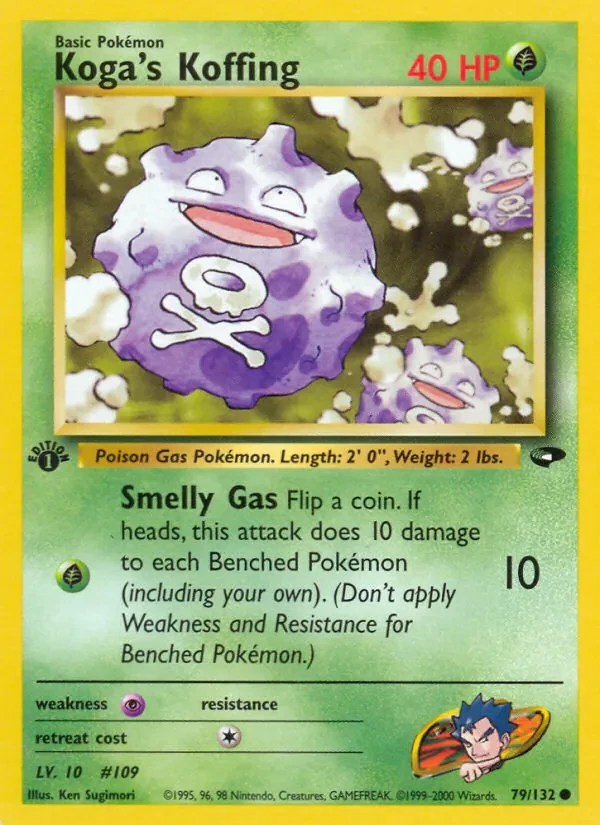 Koga's Koffing 79/132 Gym Challenge Pokémon card