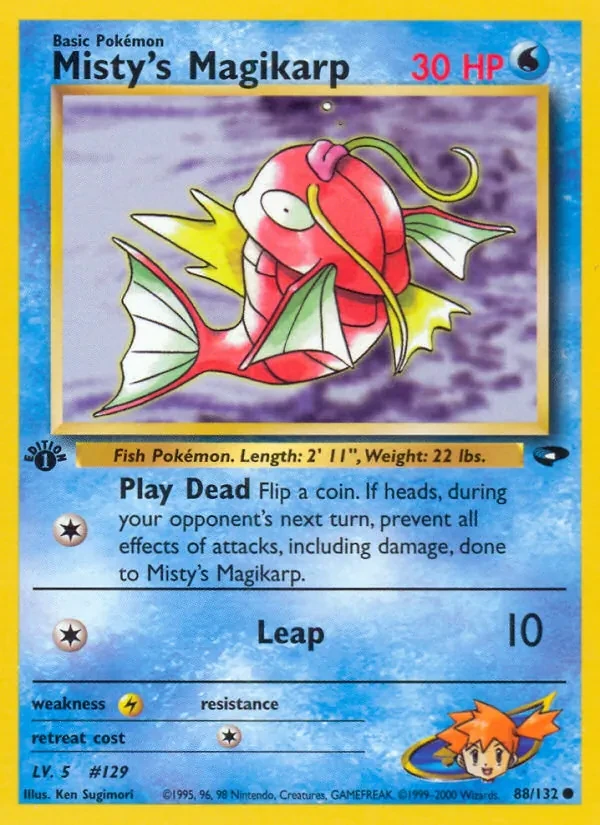 Misty's Magikarp 88/132 Gym Challenge Pokémon card