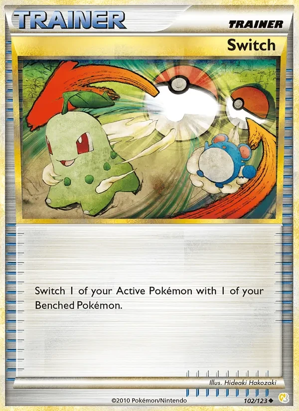 Switch 102/123 HeartGold SoulSilver Pokémon card