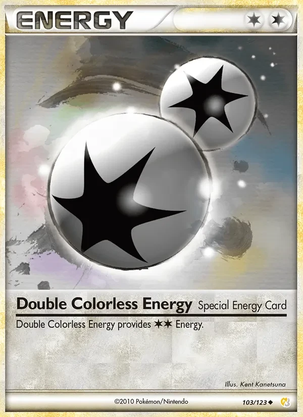 Double Colorless Energy 103/123 HeartGold SoulSilver Pokémon card