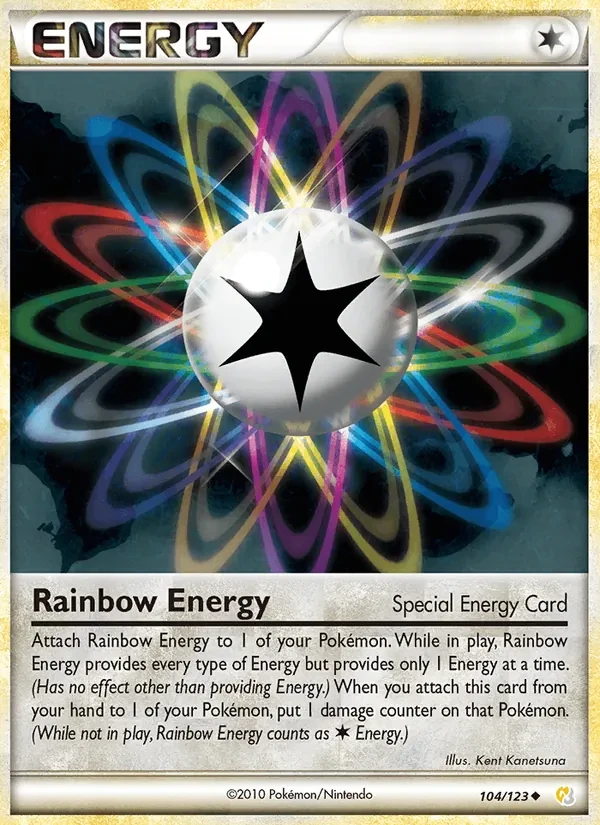 Rainbow Energy 104/123 HeartGold SoulSilver Pokémon Karte