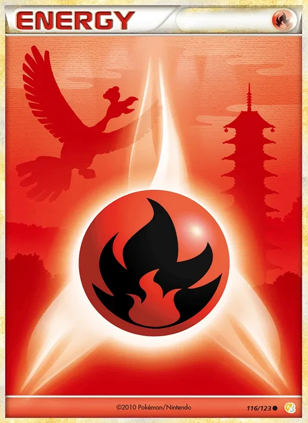 Fire Energy 116/123 HeartGold SoulSilver Pokémon Karte
