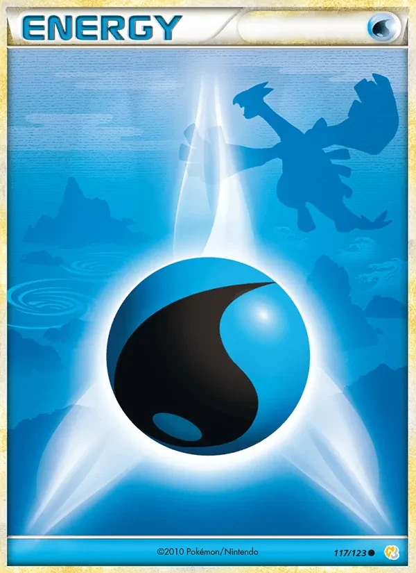Water Energy 117/123 HeartGold SoulSilver Pokémon Karte