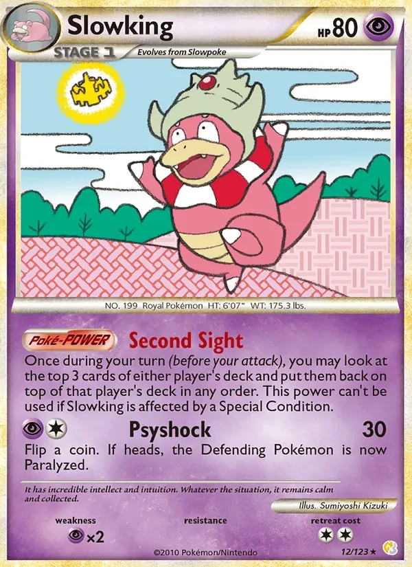Slowking 12/123 HeartGold SoulSilver Pokémon card