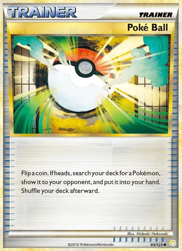 Poké Ball 95/123 HeartGold SoulSilver Pokémon card