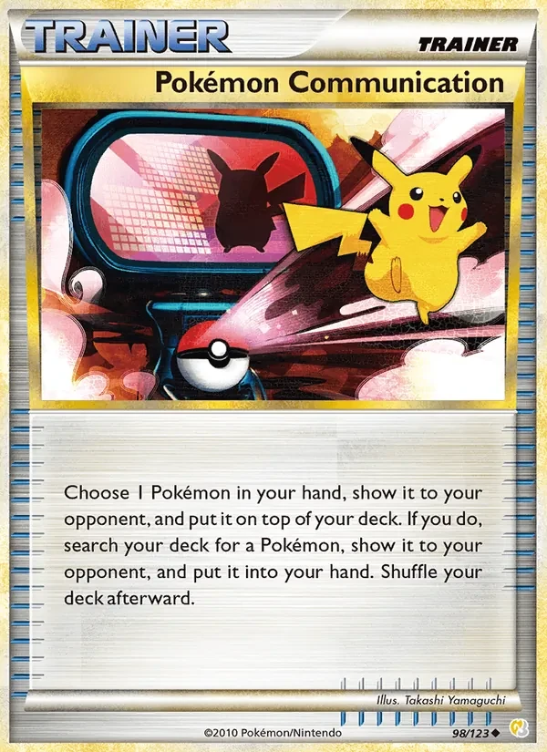 Pokémon Communication 98/123 HeartGold SoulSilver Pokémon Karte