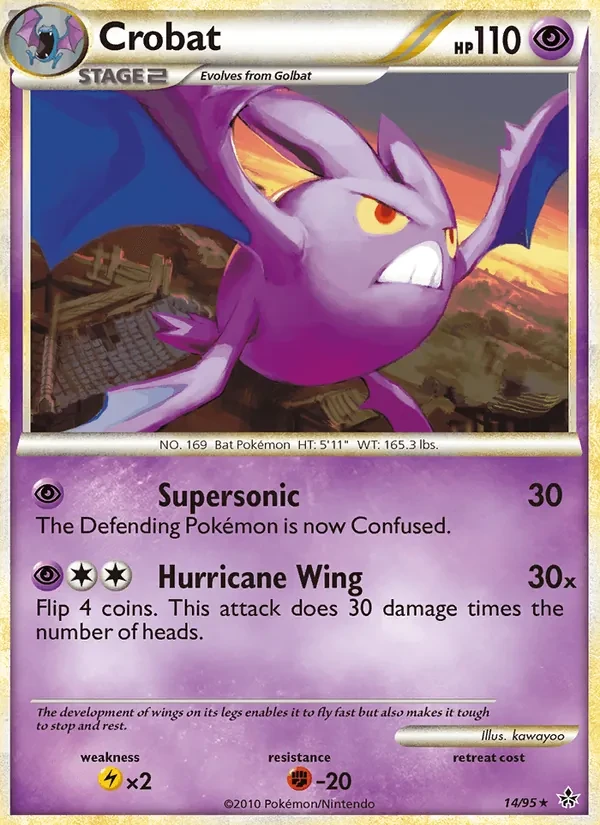 Carta Pokémon Crobat 14/95 Unleashed