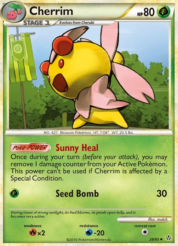 Cherrim 28/95 Unleashed Pokémon card