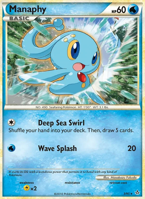 Manaphy 3/95 Unleashed Pokémon Karte