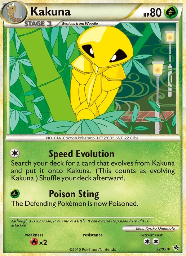 Kakuna 32/95 Unleashed Pokémon card