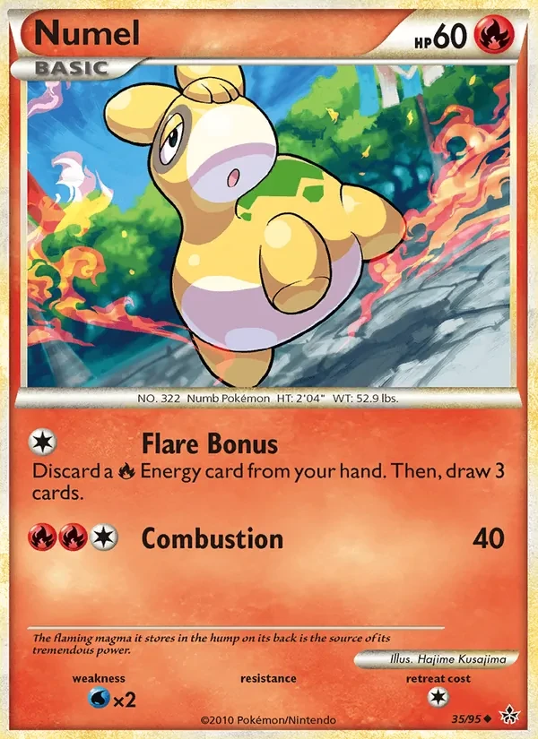 Numel 35/95 Unleashed Pokémon Karte