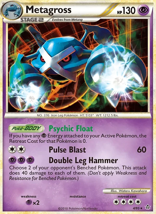 Metagross 4/95 Unleashed Pokémon card