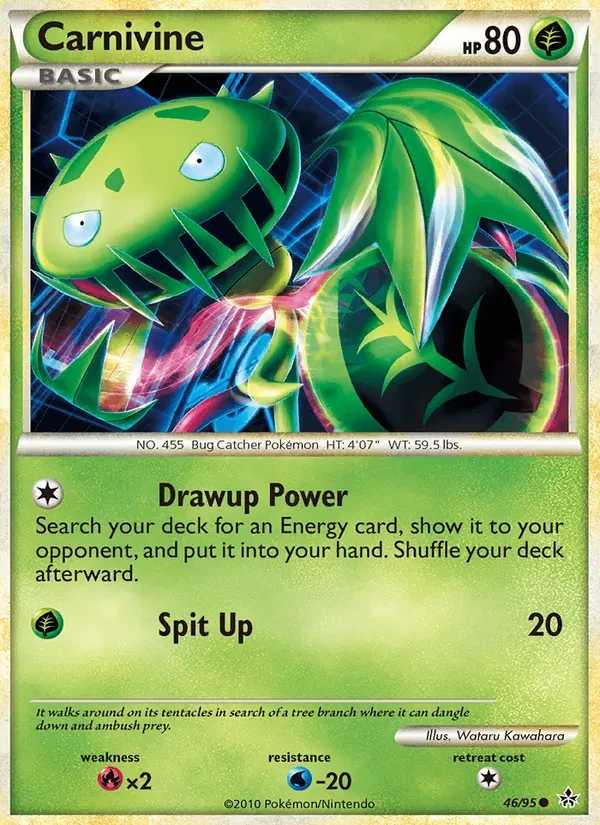 Carnivine 46/95 Unleashed Pokémon card