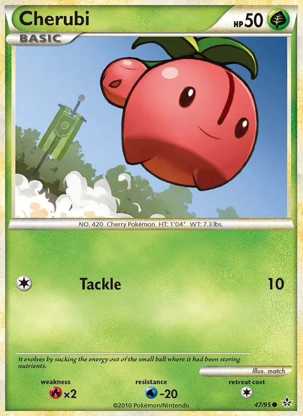 Cherubi 47/95 Unleashed Pokémon card