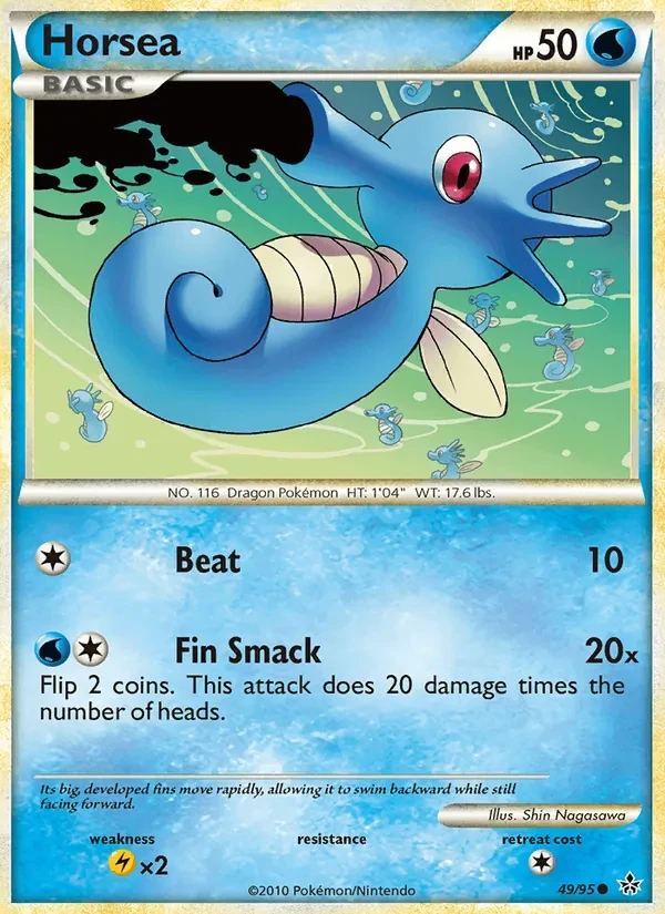 Horsea 49/95 Unleashed Pokémon card
