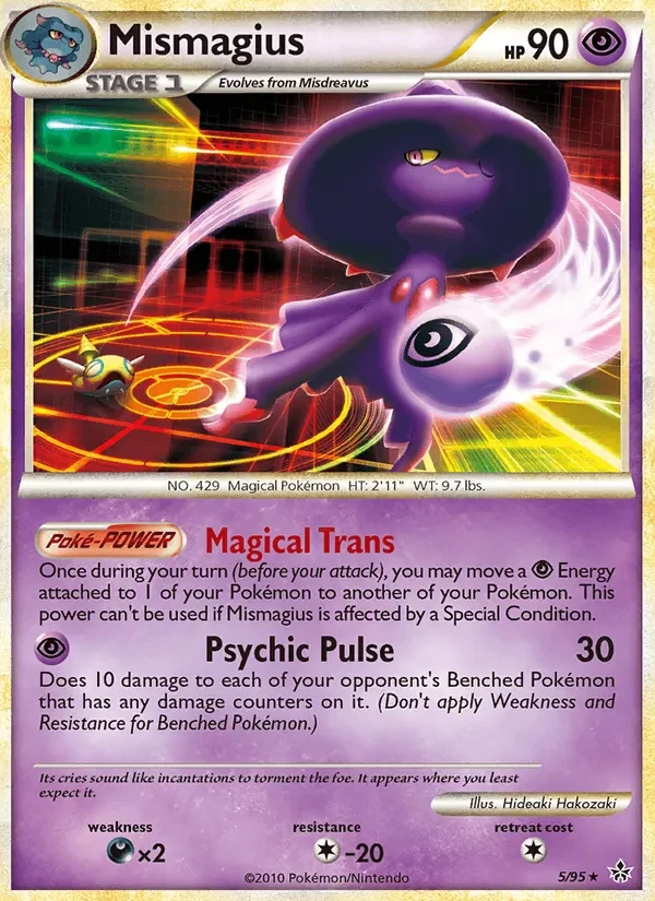 Mismagius 5/95 Unleashed Pokémon card
