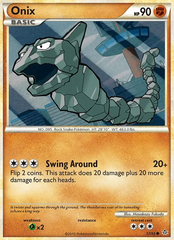 Carte Pokémon Onix 57/95 Unleashed
