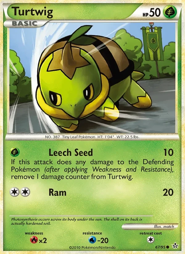 Turtwig 67/95 Unleashed Pokémon card
