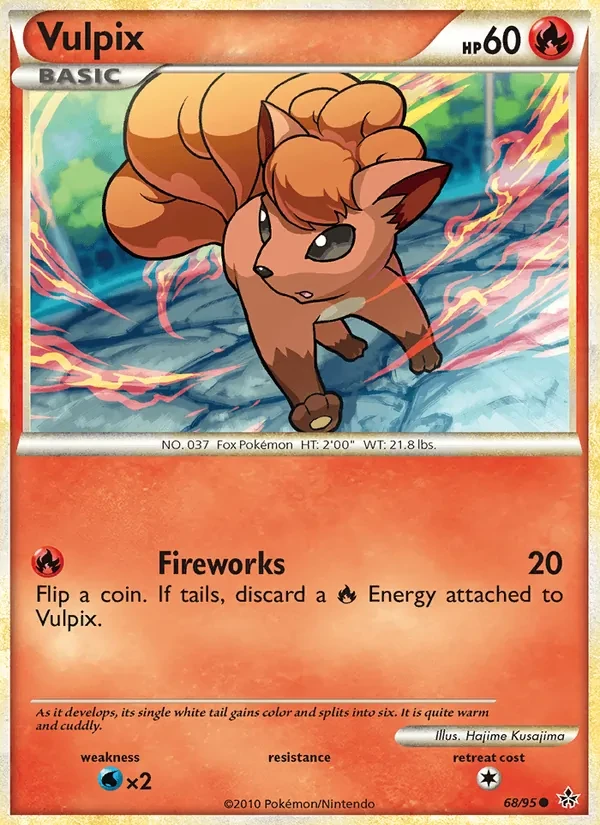 Carta Pokémon Vulpix 68/95 Unleashed