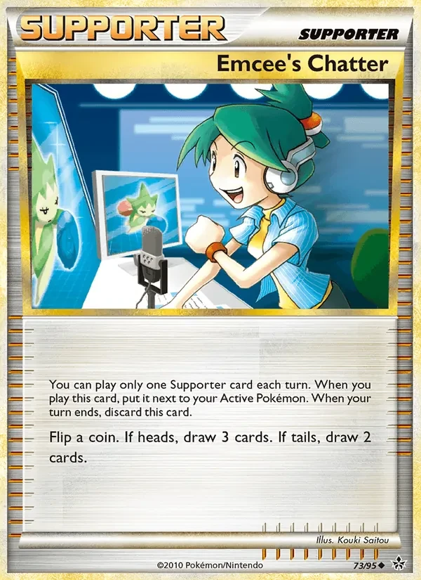 Emcee's Chatter 73/95 Unleashed Pokémon card