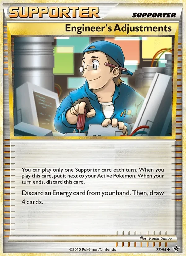 Engineer's Adjustments 75/95 Unleashed Pokémon card