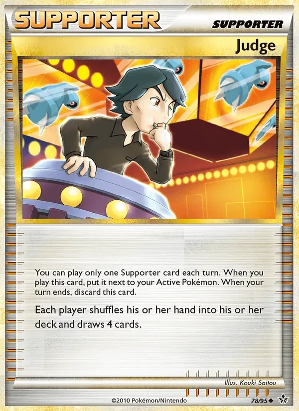 Judge 78/95 Unleashed Pokémon card