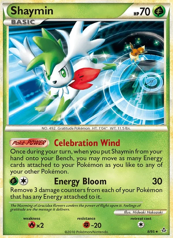 Shaymin 8/95 Unleashed Pokémon card