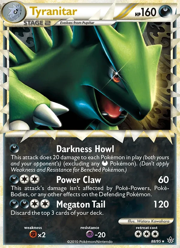 Tyranitar 88/95 Unleashed Pokémon card