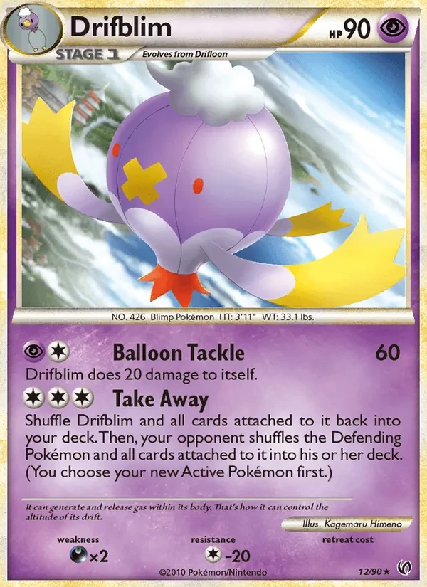 Drifblim 12/90 Undaunted Pokémon card