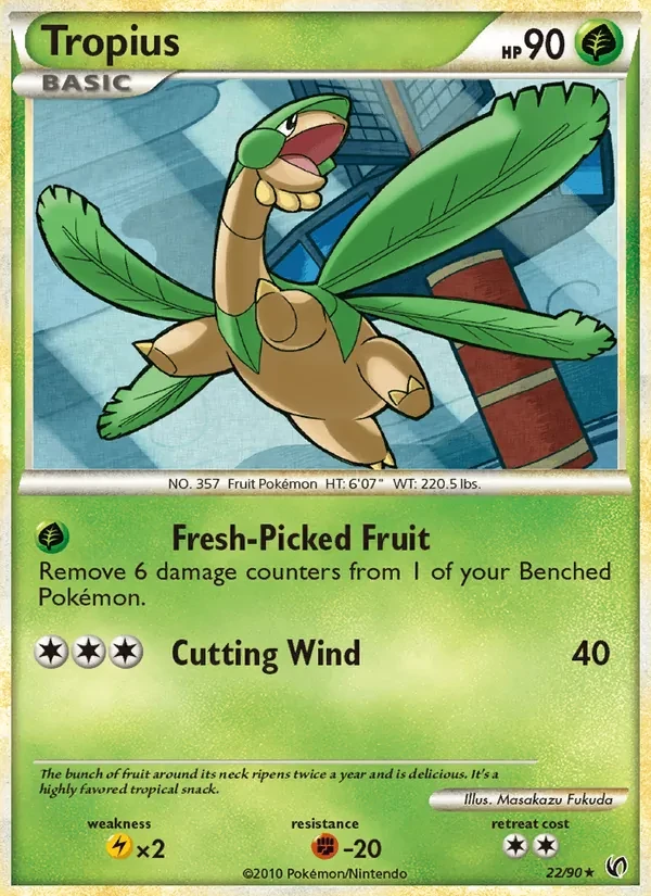 Tropius 22/90 Undaunted Pokémon Karte