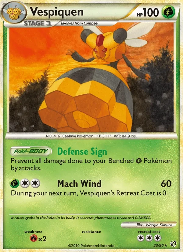 Vespiquen 23/90 Undaunted Pokémon card