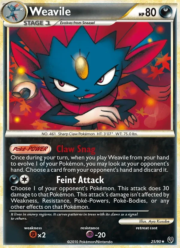 Carte Pokémon Weavile 25/90 Undaunted