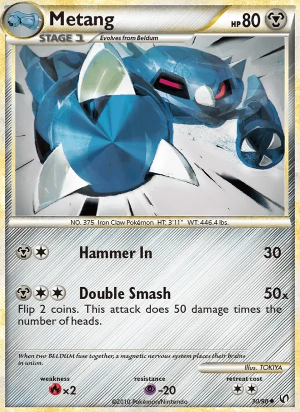 Metang 30/90 Undaunted Pokémon card