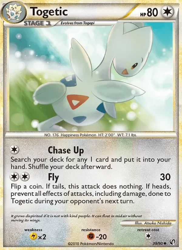Togetic 39/90 Undaunted Pokémon card
