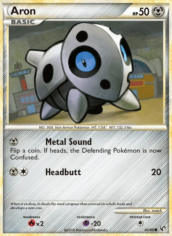Carta Pokémon Aron 42/90 Undaunted