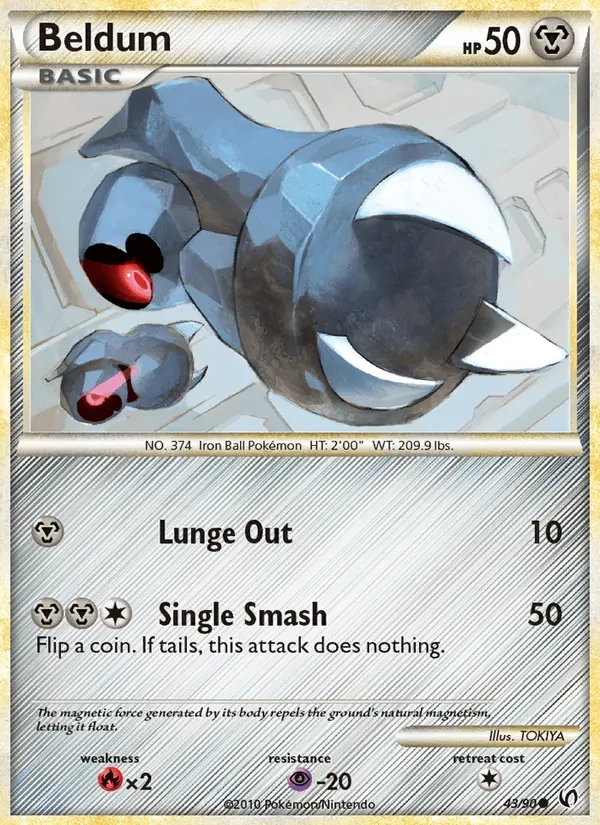 Carte Pokémon Beldum 43/90 Undaunted