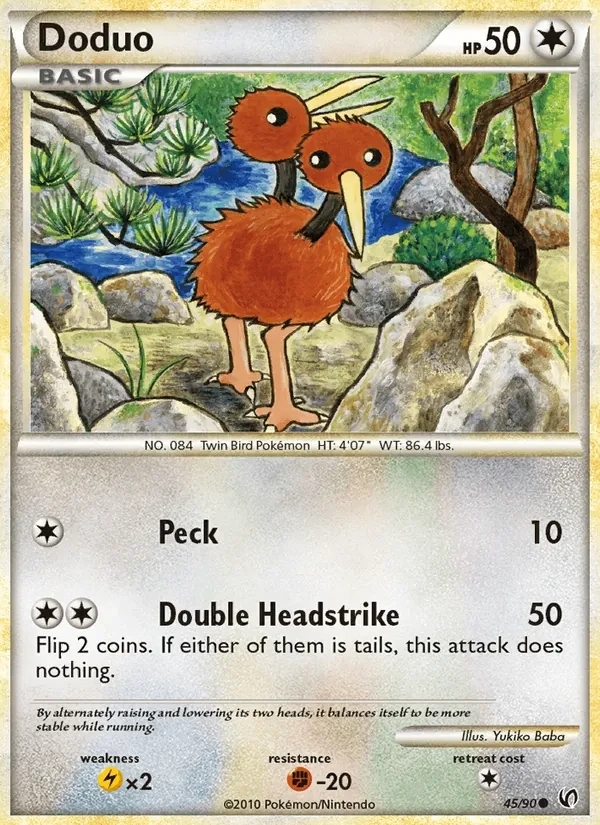 Carta Pokémon Doduo 45/90 Undaunted