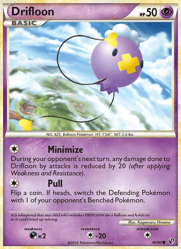 Drifloon 46/90 Undaunted Pokémon card