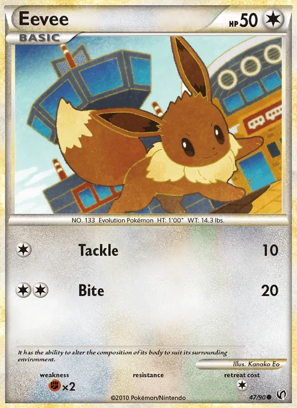 Carta Pokémon Eevee 47/90 Undaunted