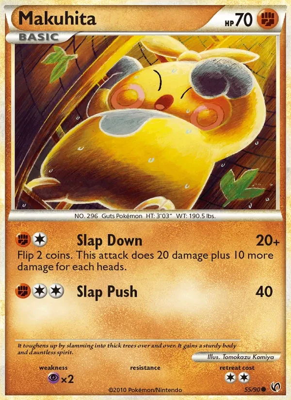 Makuhita 55/90 Undaunted Pokémon card