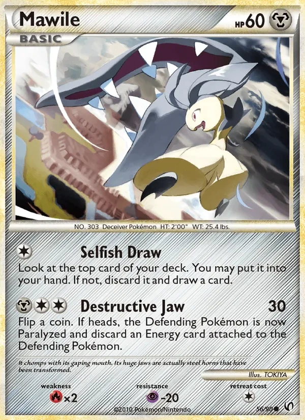 Mawile 56/90 Undaunted Pokémon card