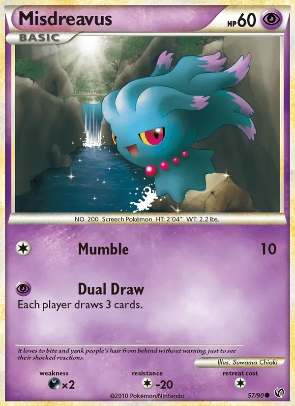 Misdreavus 57/90 Undaunted Pokémon card