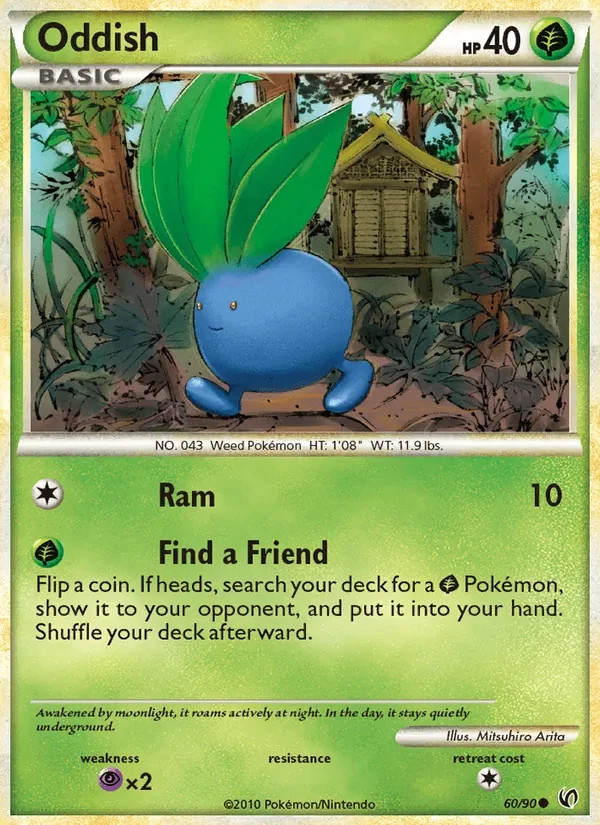 Oddish 60/90 Undaunted Pokémon kaart
