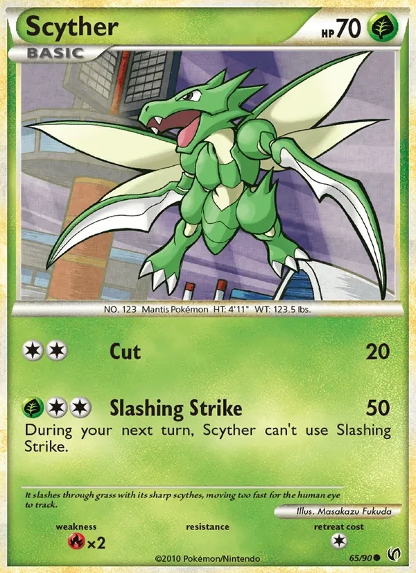 Scyther 65/90 Undaunted Pokémon card